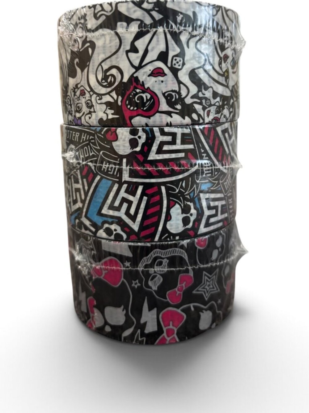 New Scotch 3M Monster High Freaky Fab Duct Tape Lot of 3 Rolls 1.88" x 10 Yards